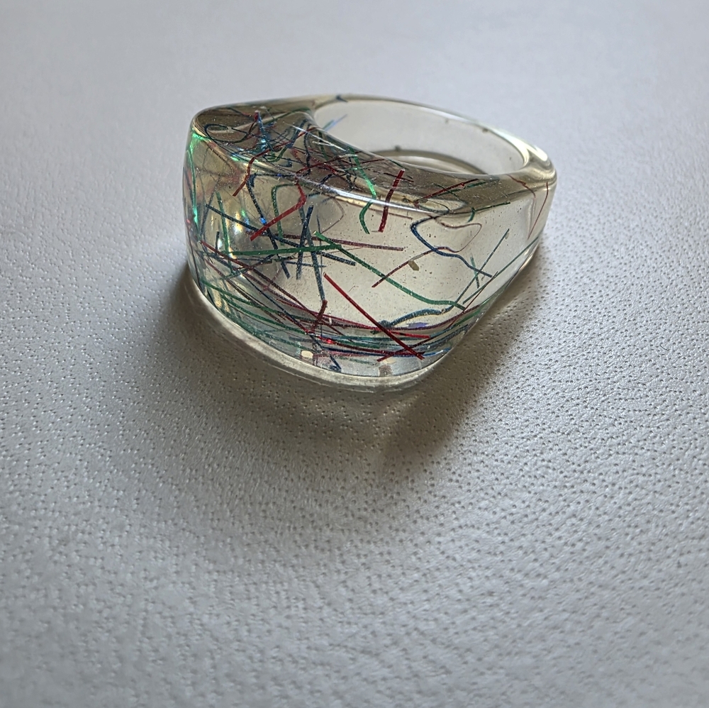 Vintage Confetti Ring